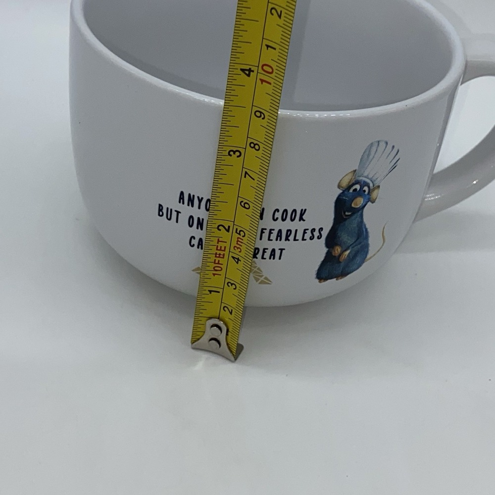 Ratatouille Disney Pixar Movie "Anyone Can Cook" Ceramic Soup Mug With Lid‎ EUC - Picture 10 of 10